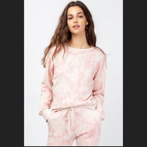 Rails light pink and white tie dye sweatshirt. SZ. S. NWT